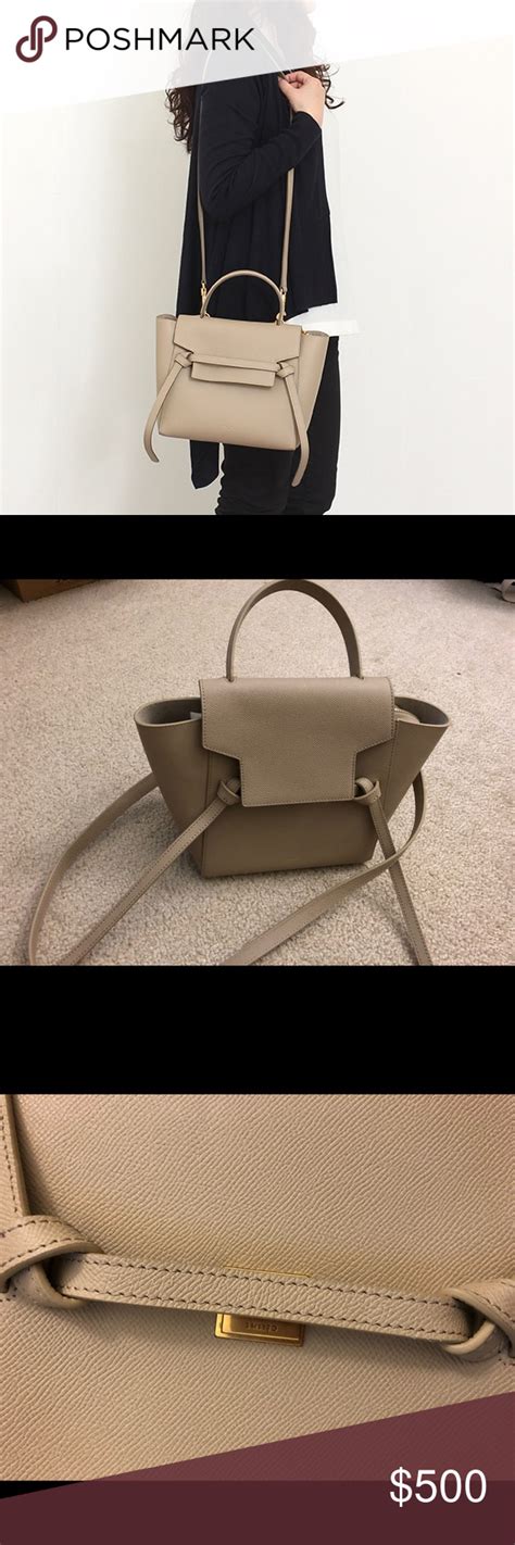 celine belt bag dark taupe